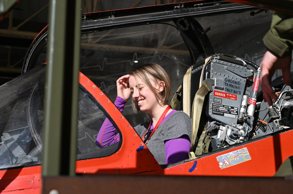 She also spent a day with the Red Arrows