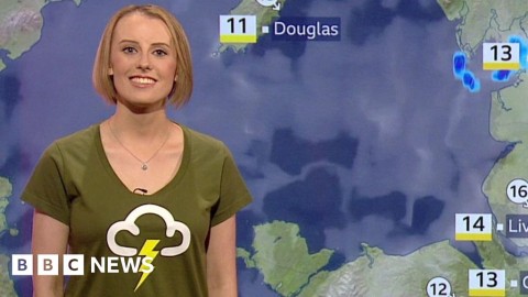 She presented the weather on BBC TV