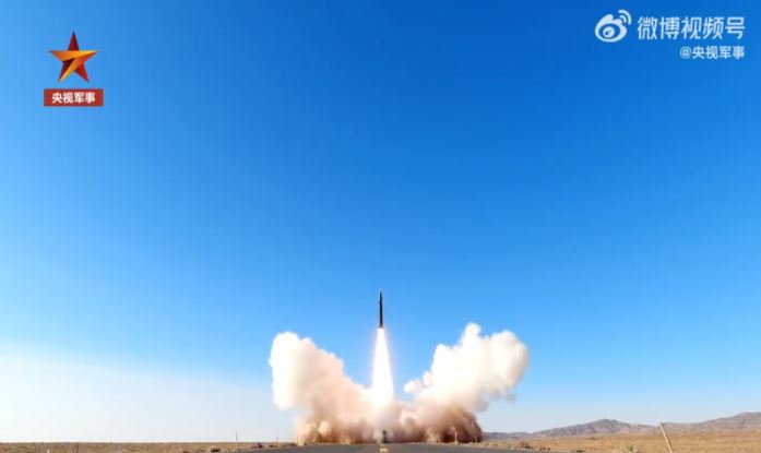 A test launch of a Chinese hypersonic ‘aircraft carrier killer’ missile