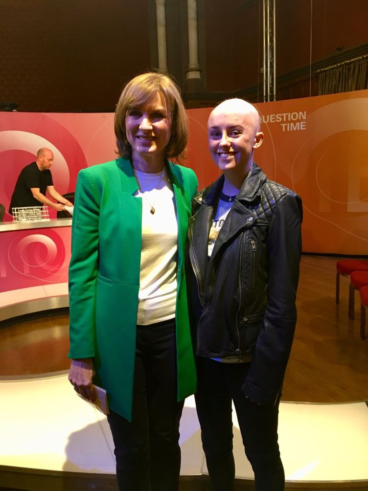 And also met TV presenter Fiona Bruce