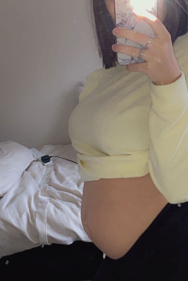 The mum's bump was so small people didn't believe she was pregnant