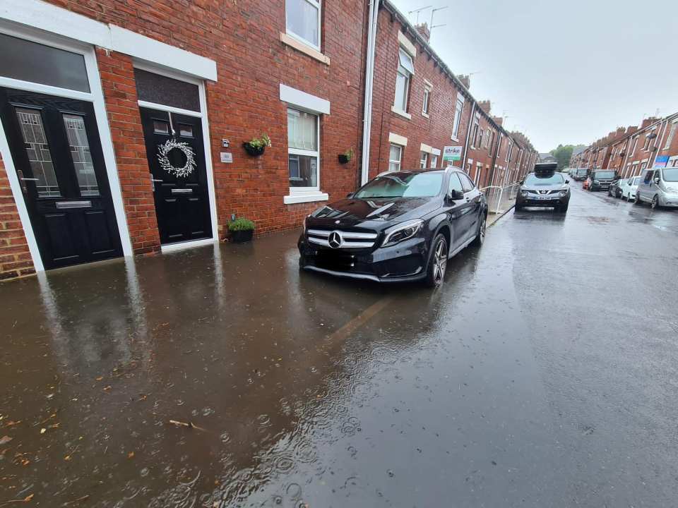 John Street in the village of No Place in County Durham 'floods every time in rains'