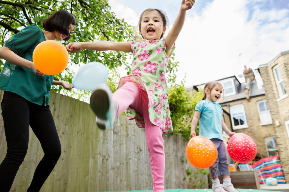 Samantha said balloons can help kids work off pent up energy