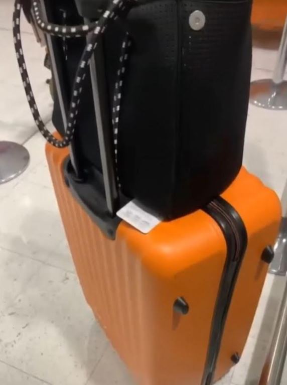 Airline staff thought they had discovered something dangerous in her suitcase