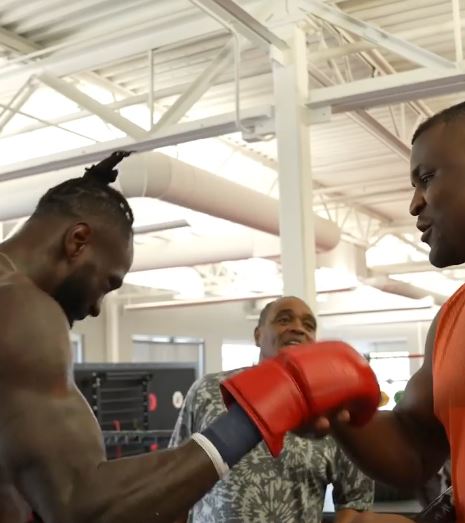 Wilder met up with UFC heavyweight champion at the Performance Institute