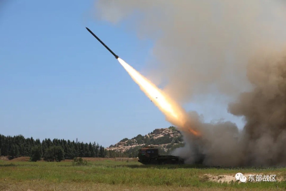 China has fired missiles during the exercises - some of which fell near Japan