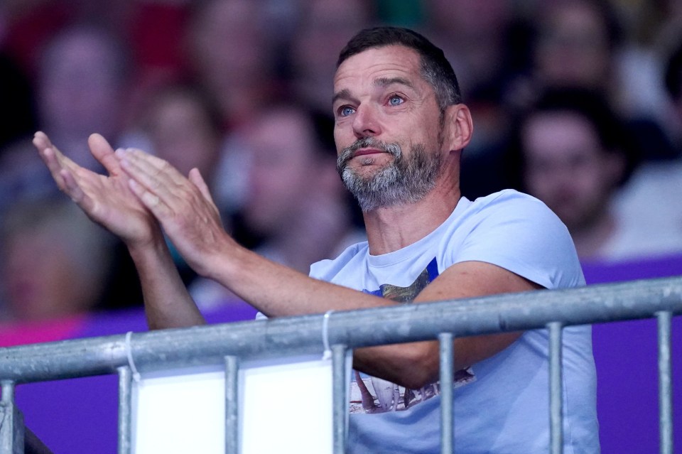 First Dates star Sirieix was seen cheering his daughter on