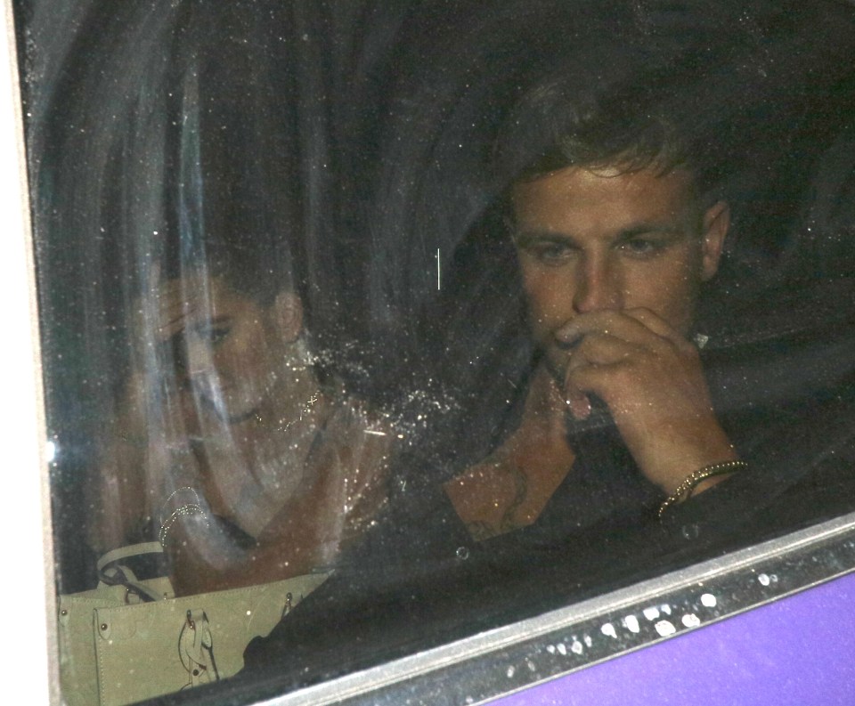 Gemma Owen and Luca Bish failed to raise a smile as they left the reunion