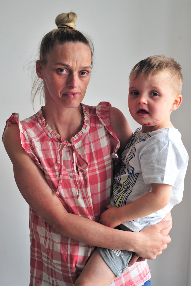 Andrea Suniga watched in horror as her son, Koby, then three, was hit by a car by a drug-driver, who then sped off. The driver has now walked free from court - to her disgust