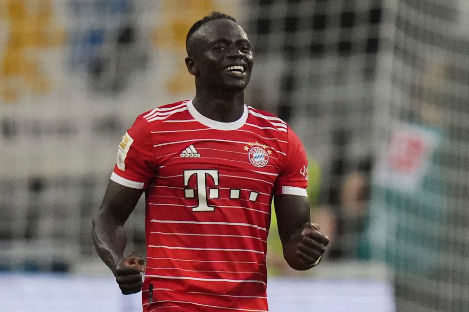 Bayern Munich star Sadio Mane scored on his Bundesliga debut