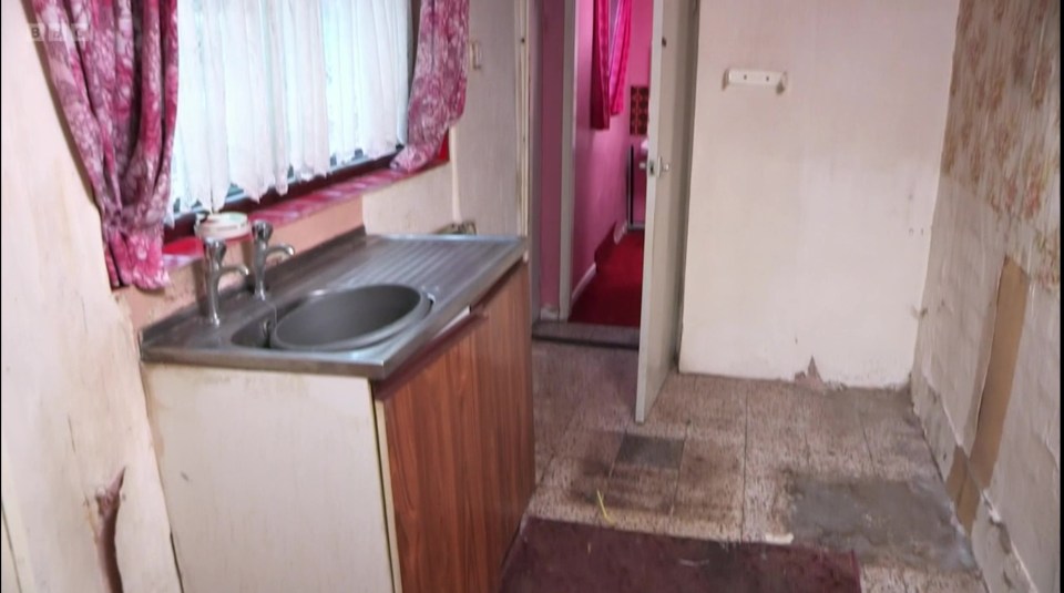 The home was suffering badly from damp with appliances in need of updating