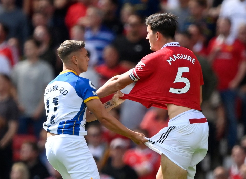 Manchester United captain Harry Maguire picked up a silly yellow card