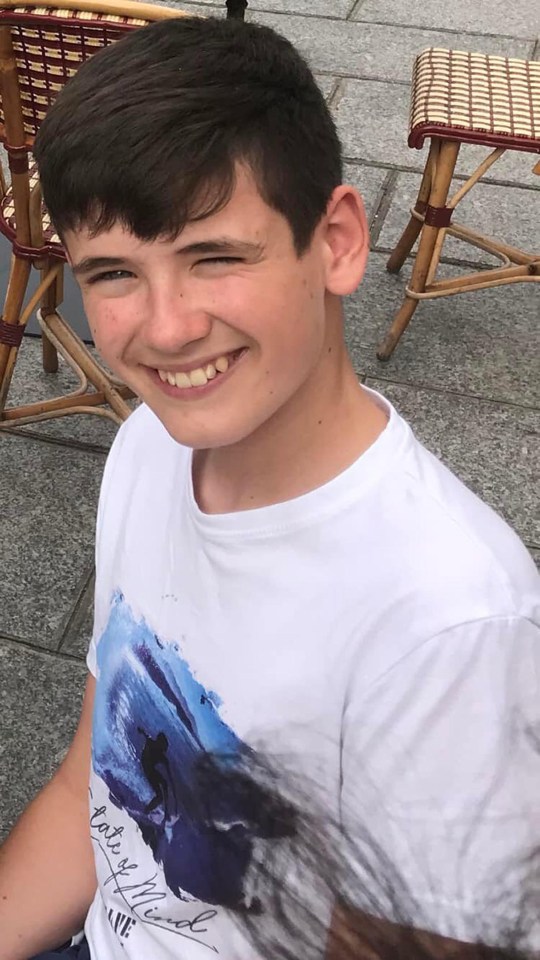 Daniel Greer, 14, had been suffering with back and neck pain before a blood test confirmed his diagnosis