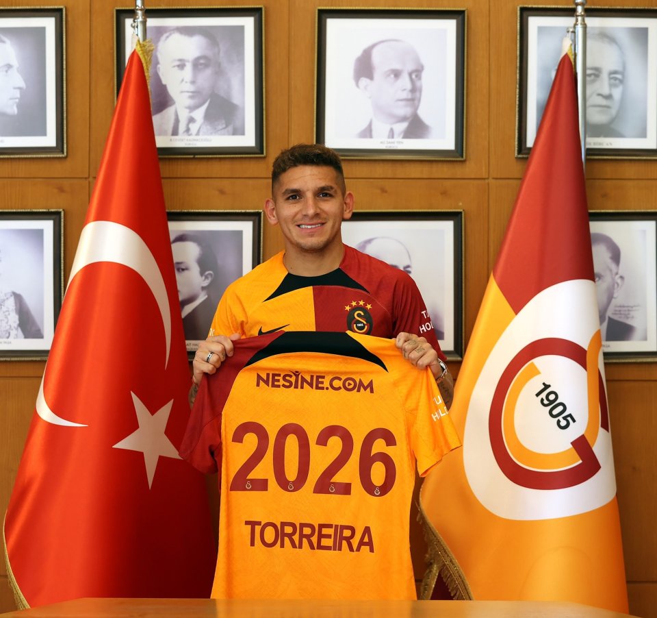 Uruguay international Torreira has linked up with Galatasaray on a four-year deal