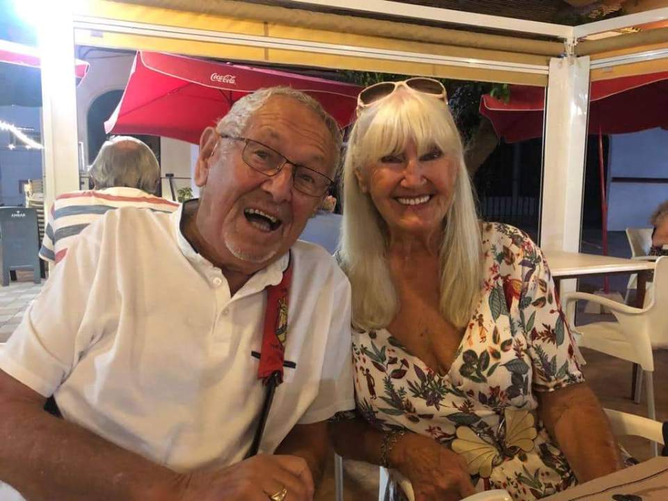 Joan with boyfriend David Winder, 84, on Spain’s Costa Calida