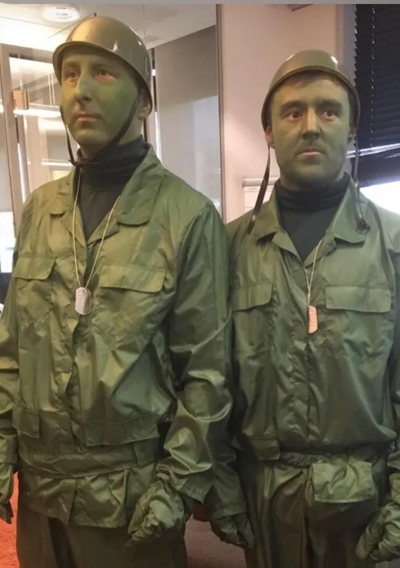 The Corrie stars dressed as toy soldiers in a hilarious throwback