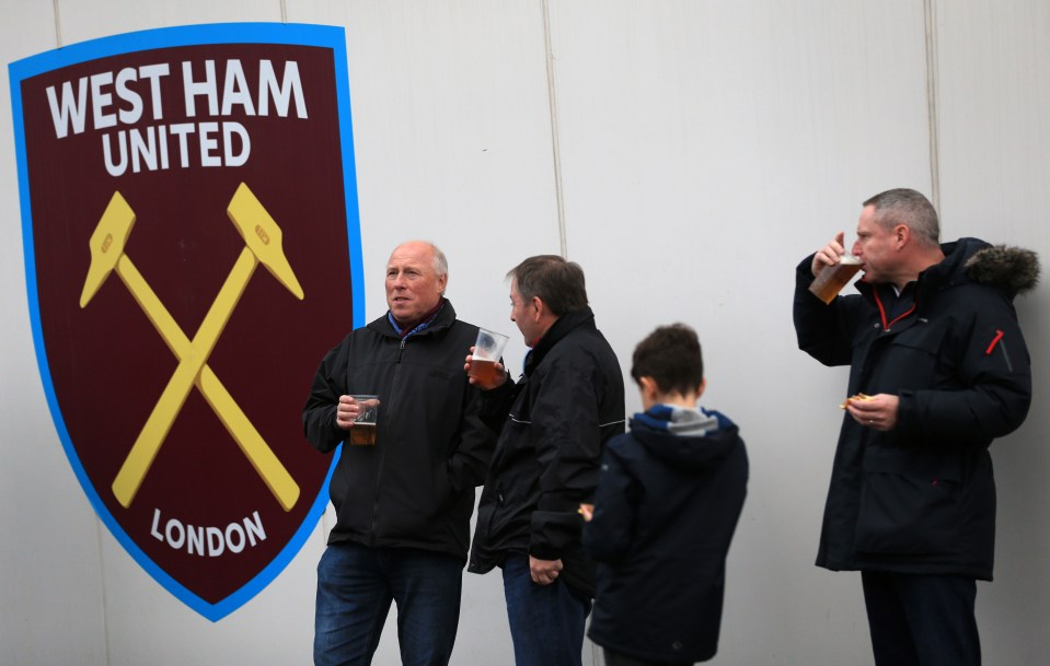 Furious West Ham fans have cried foul at being charged £9.50 for a small hamburger