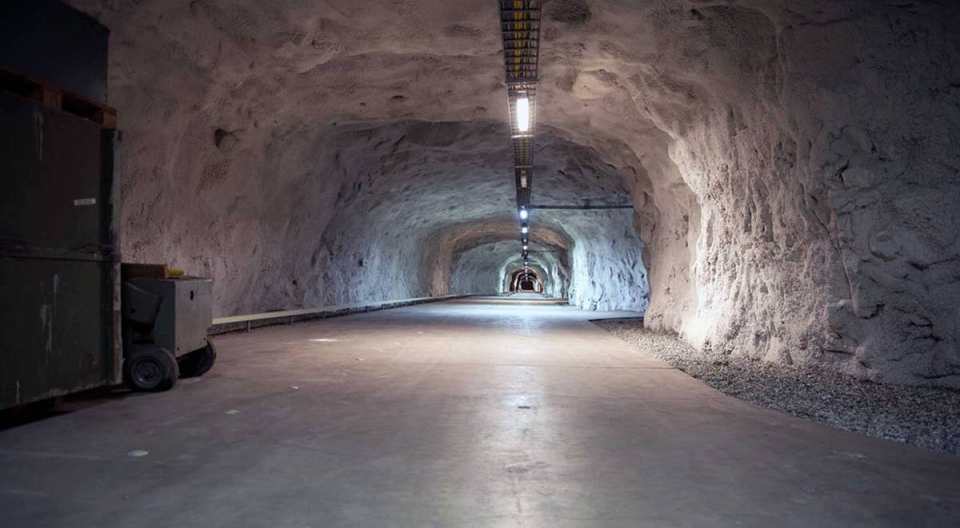 The naval base tunnel used for the stunt