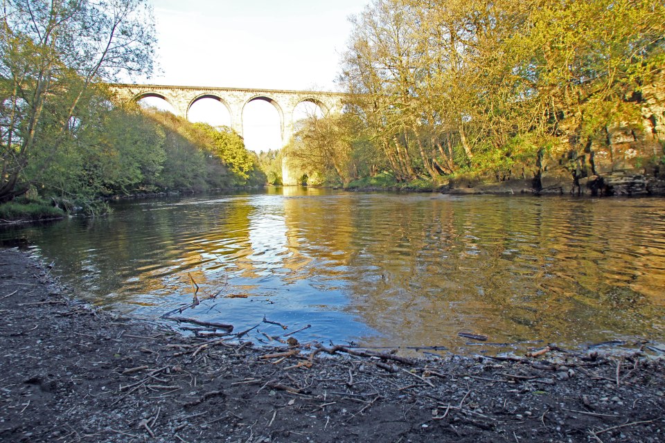 The unidentified man was pulled from the river at Pontycysyllte in Llangollen, North Wales