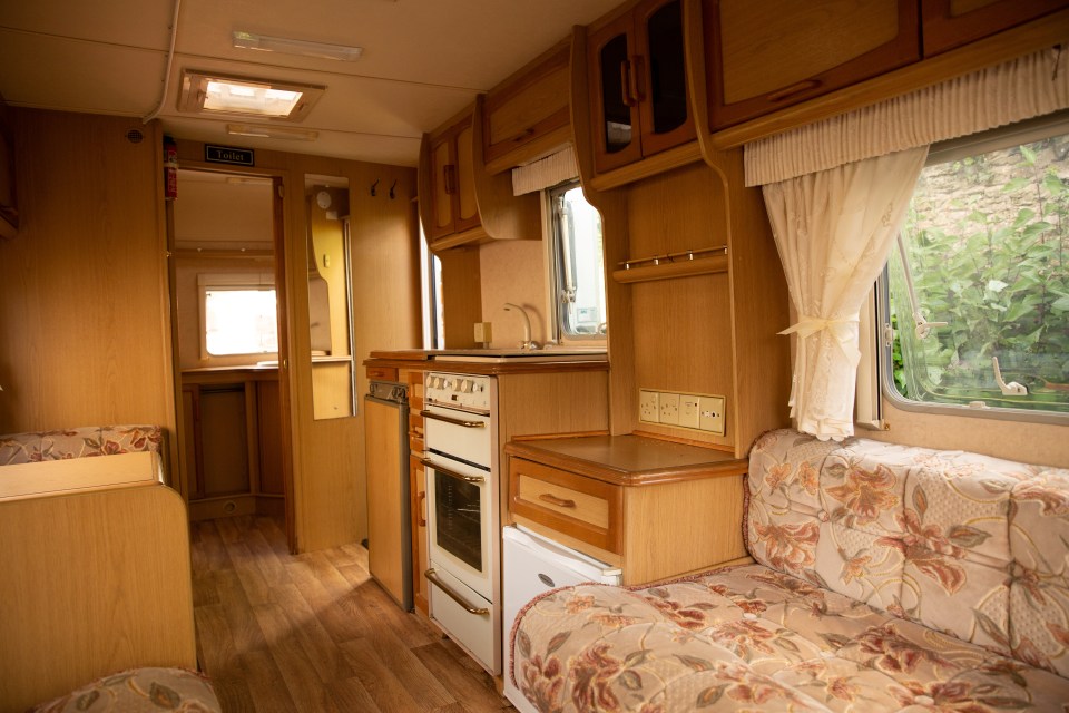 Before, the caravan was old-fashioned and dated