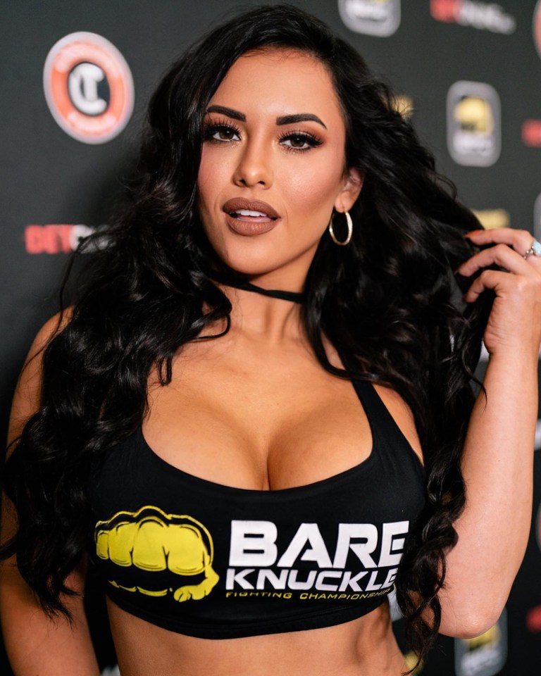 Amber Fields is one of BKFC's lead ring card girls