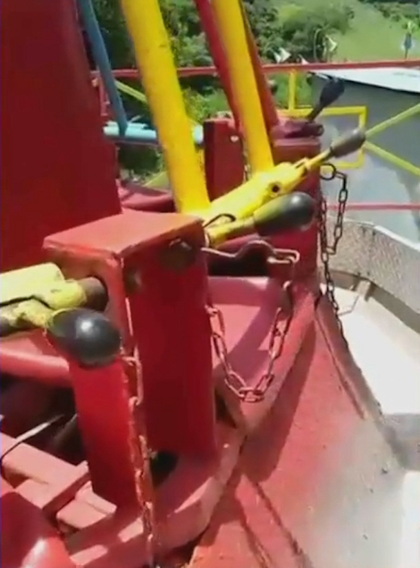 The safety lock on the ride is believed to have come off