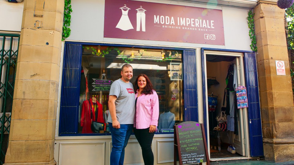 Shane Phelan, 32, and his partner own low-cost clothing shop Moda Imperiale