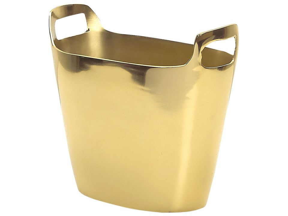 This metal Sunbat ice bucket in gold is £49.99 from beliani.co.uk