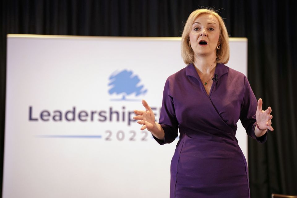 Liz Truss during a hustings event at the Culloden Hotel in Belfast, as part of the campaign to be leader of the Conservative Party and the next prime minister. Picture date: Wednesday August 17, 2022. PA Photo. See PA story POLITICS Tories. Photo credit should read: Niall Carson/PA Wire