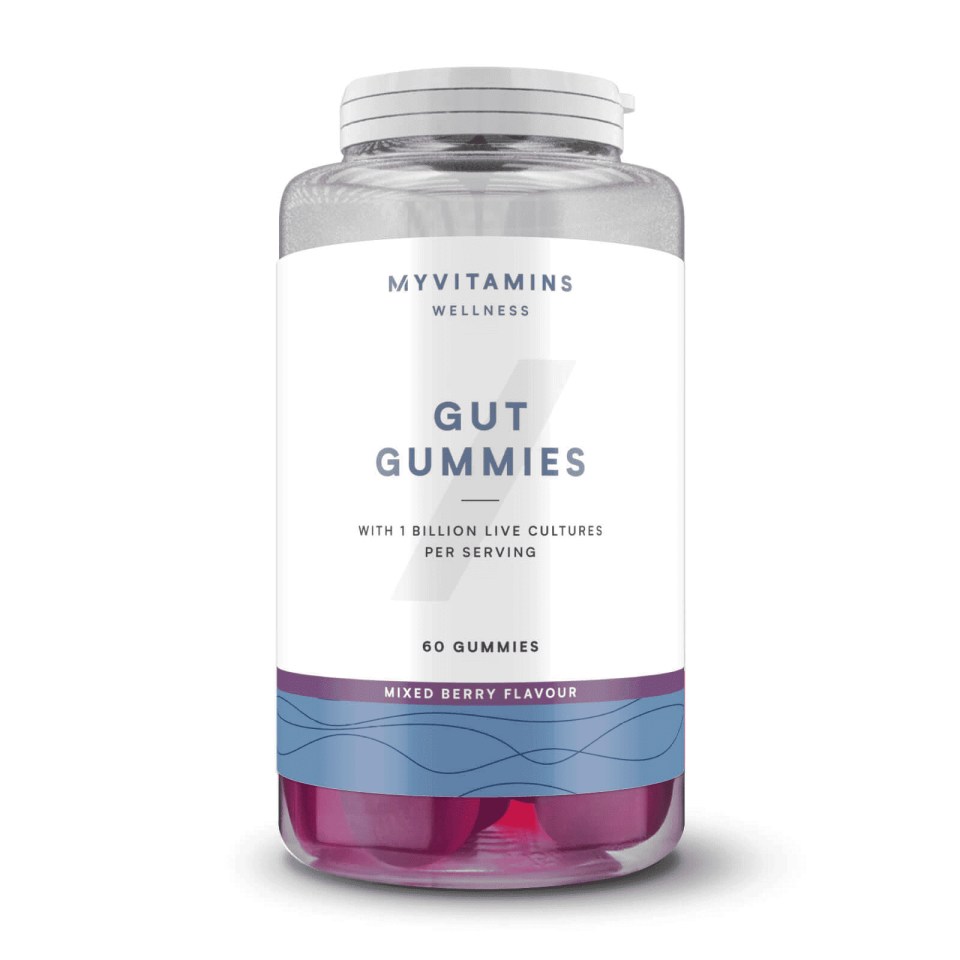 Myvitamins Gut Gummies come in a mixed berry flavour, taste great and don’t stick to your teeth