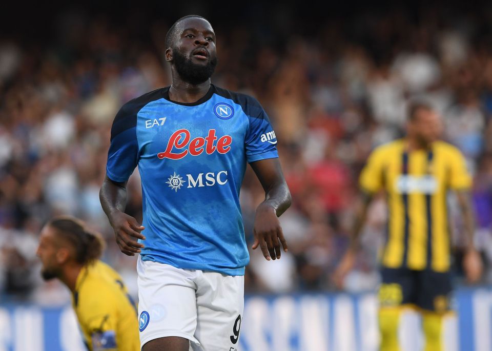 Ndombele got his first taste of action in a Napoli shirt