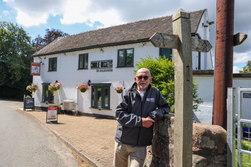 He runs the campsite at the Charlie Bassett's Pub in Dilhorne, Staffordshire