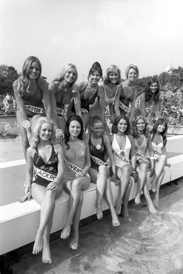 Finalists for the Miss United Kingdom 1975 contest