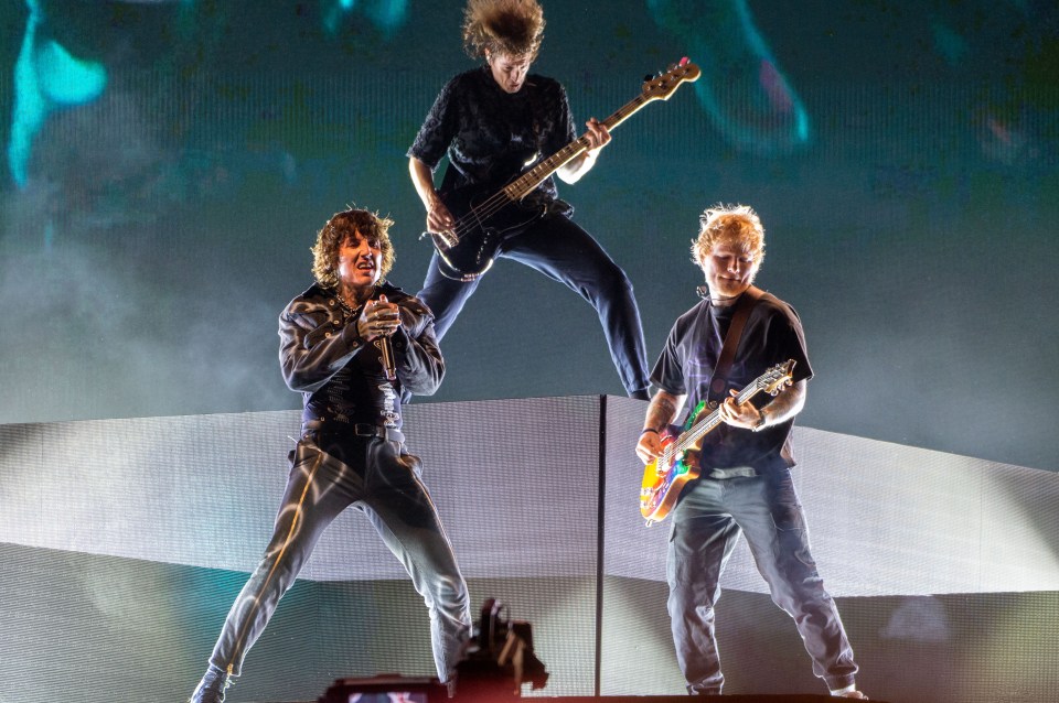 Ed Sheeran made a suprise appearance alongside Bring Me The Horizon at Reading Festival