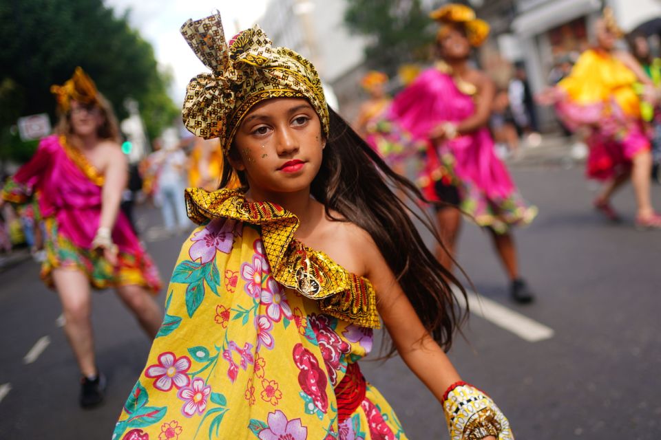 Performers during the children’s parade on Family Day