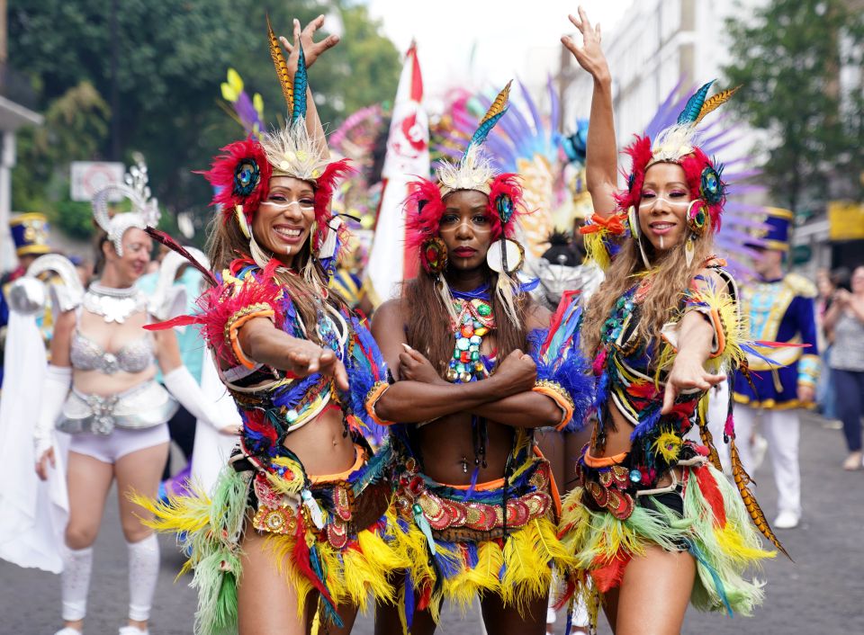 These performers put on a blaze of colour for the second day of the Carnival