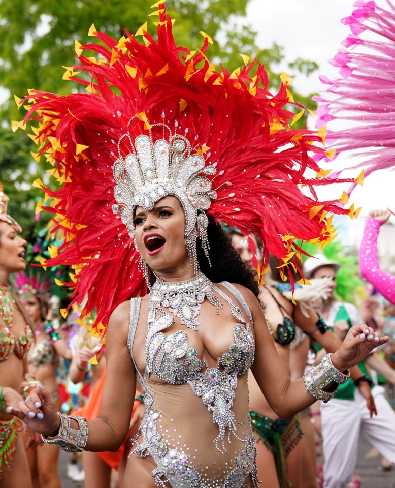 The Carnival spirit hit the streets of West London for the second day of the carnival