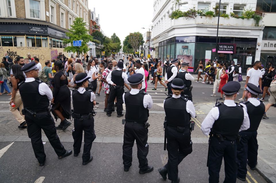 Met Police were out in force at the carnival