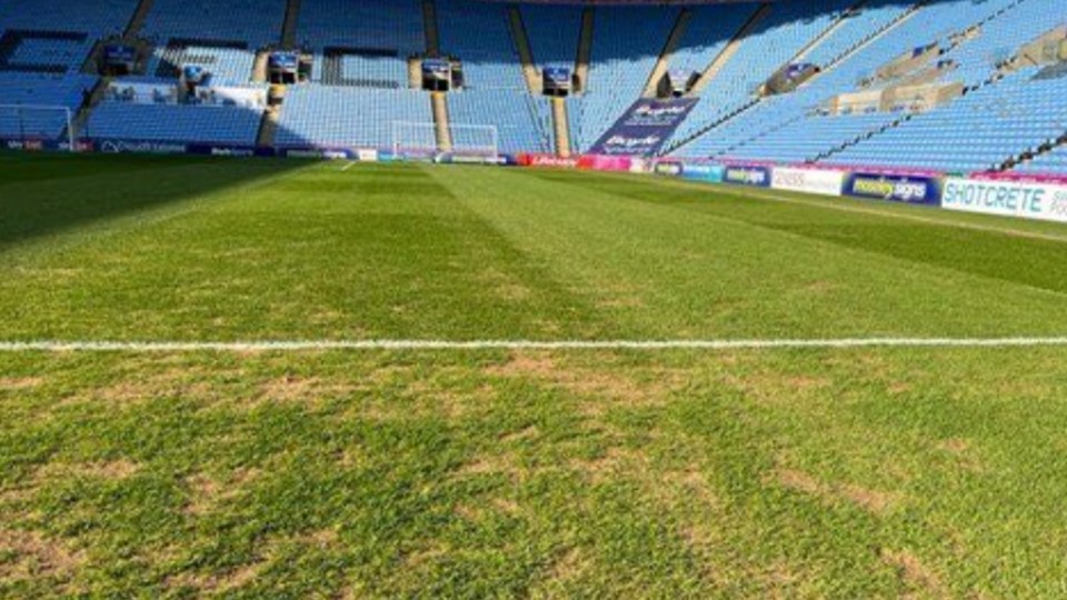 The pitch has been deemed unsafe for Coventry to play Rotherham tomorrow