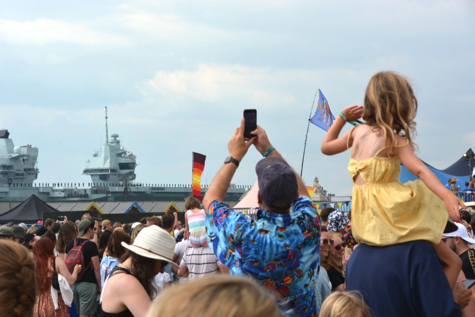 HMS Prince of Wales was waved off by thousands from Portsmouth