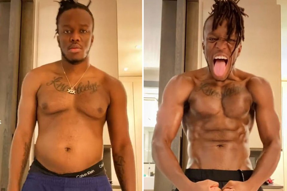 KSI has got himself lean for his boxing return