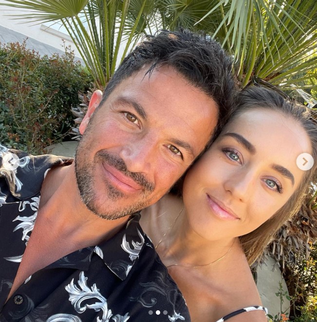 The singer also posted a smiley selfie with his wife as she turned 33