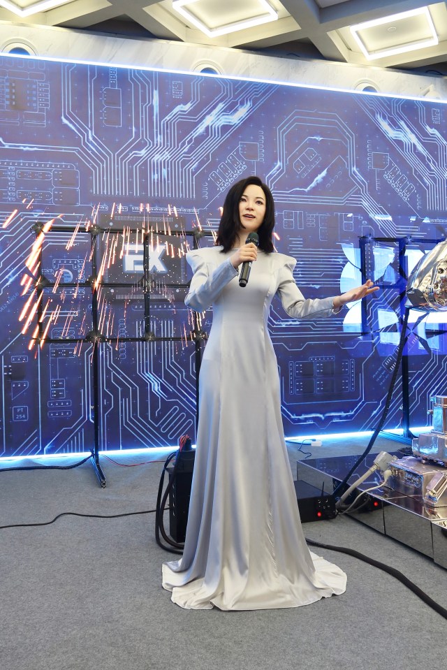 The 2022 World Robot Conference hosted a pop star android made to look like Taiwanese singer Teresa Teng