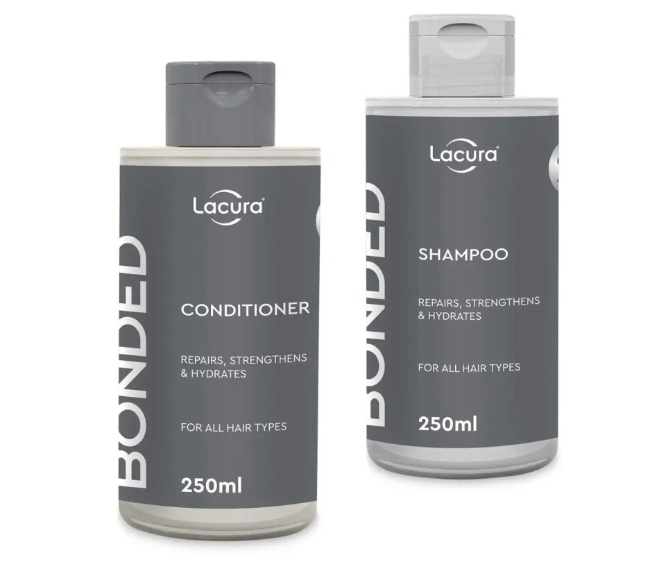 But the Lacura Bonded shampoo and conditioner is just £3.49 each, a total of £6.98, in-store only at Aldi