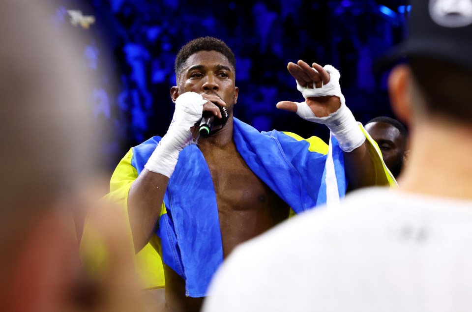 Anthony Joshua went into an x-rated rant after his defeat to Oleksandr Usyk on Sunday morning