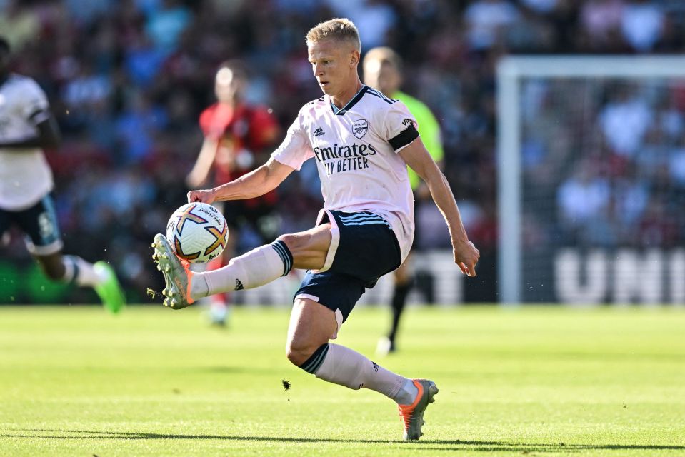 Oleksandr Zinchenko has featured in three out of Arsenal's four Premier League games this season