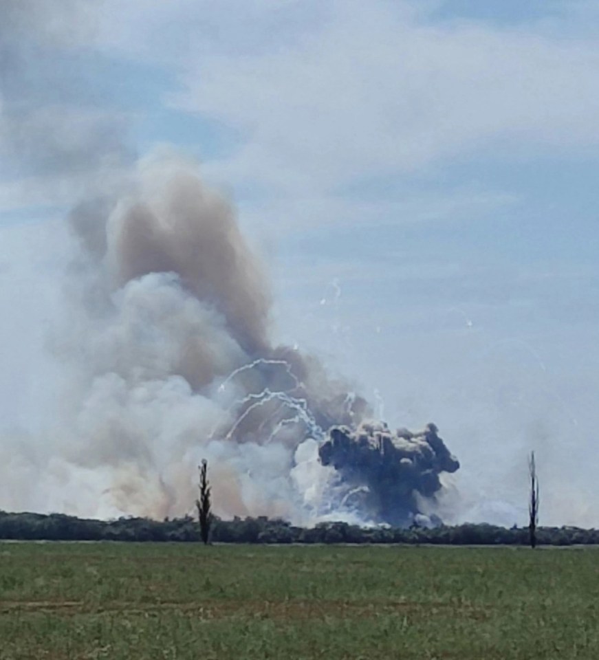 Explosions at Novofedorivka military airfield, Crimea