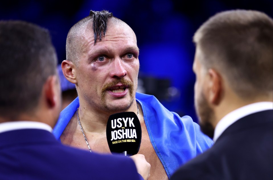 Oleksandr Usyk called out Tyson Fury after beating Anthony Joshua