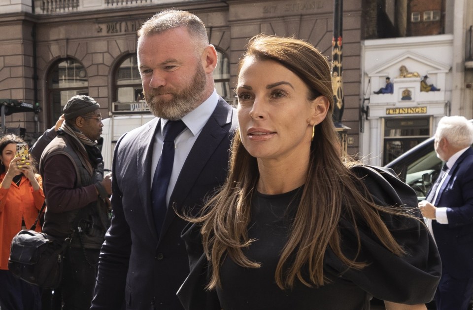 Wayne Rooney supported his wife Coleen throughout the trial