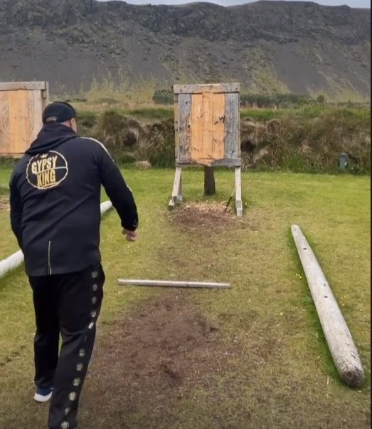 John Fury axe throwing in Iceland